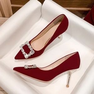 New high -heeled shoes single shoes